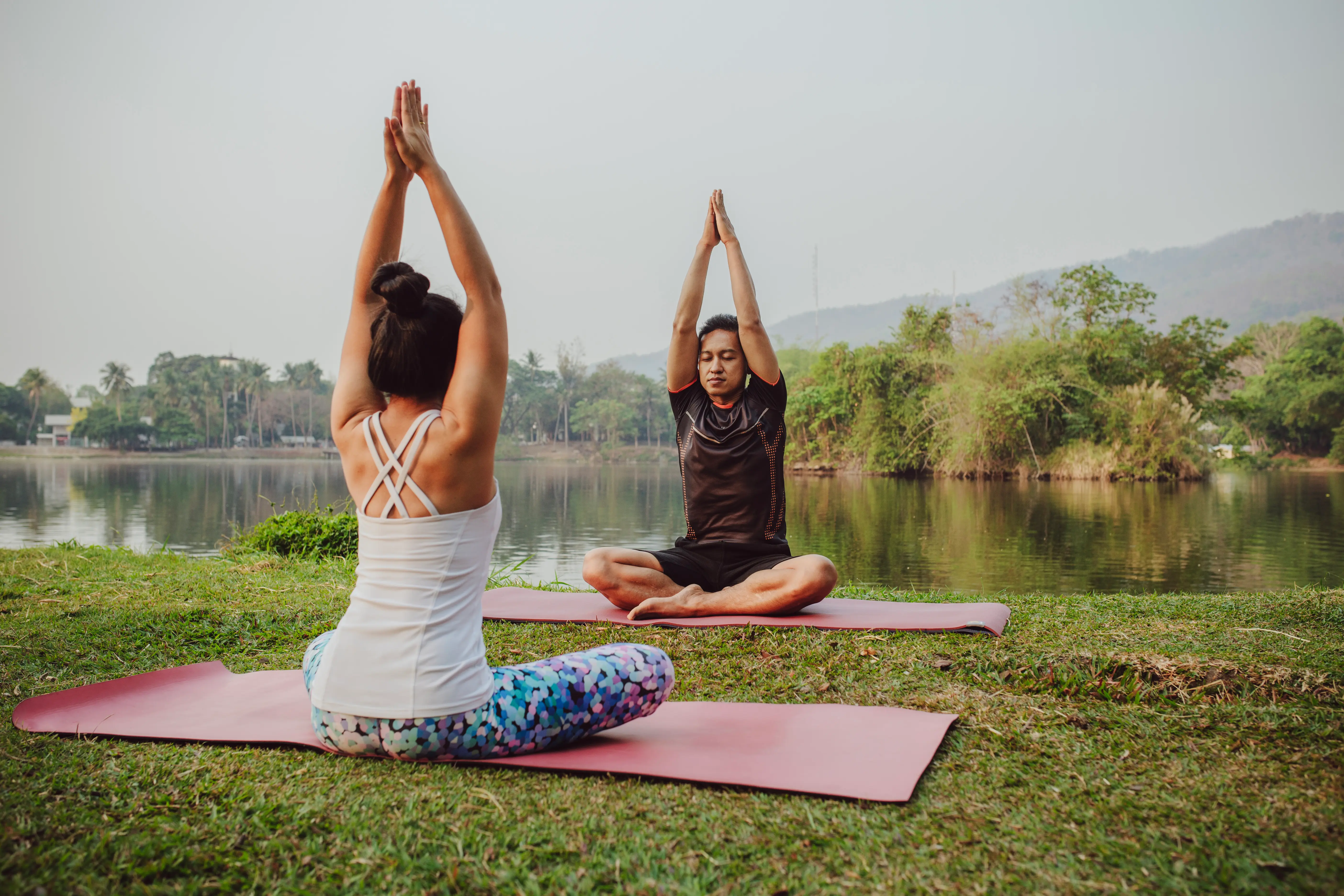Yoga practice in Unawatuna